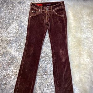 70s retro style velvet pants! Size 26!